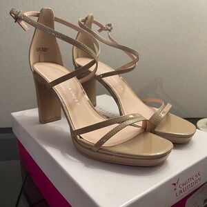 Chinese Laundry Nude Strappy Heels